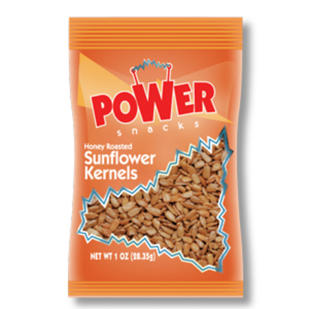 POWER SNACKS Sunflower Seed Salted Honey Roasted Shelled SS Nut, PK150 7220210